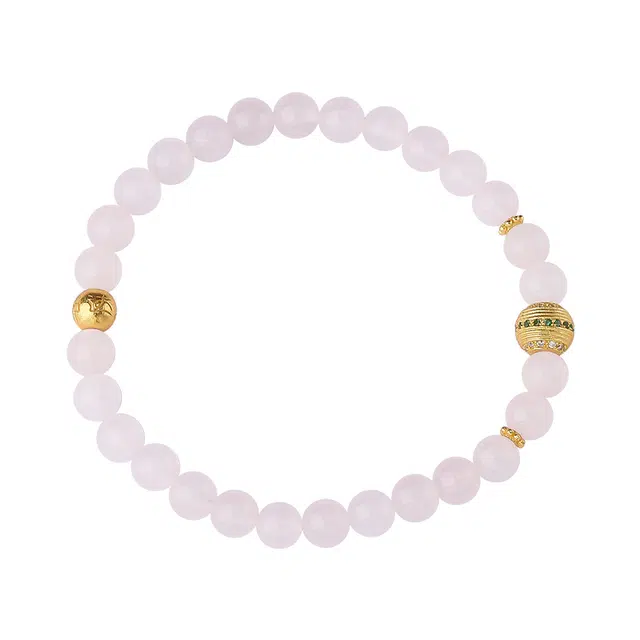 布达拉宫 新中式国风简约旺桃花月老赐福 水晶 手串 女款