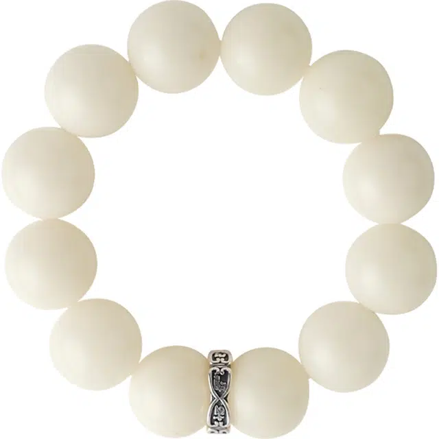 布达拉宫 文玩佛珠 白玉菩提 手串 女款