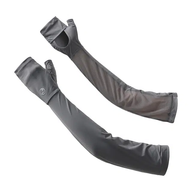 俞兆林 半指手套冰袖一体户外出游登山骑行开车钓鱼防紫外线护袖掌心镂空防滑透气冰感遮手臂遮阳薄款可触屏 防晒袖 女款