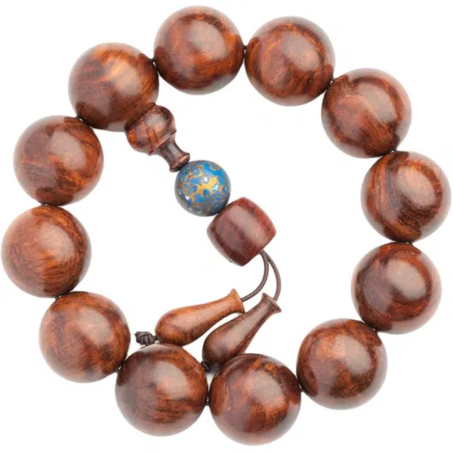 仙源 转运珠 复古小众经典耐看民族风新中式文玩盘玩 佛珠 平安福手链 节日生日送礼盒物 花梨木 手串 男女同款情侣款