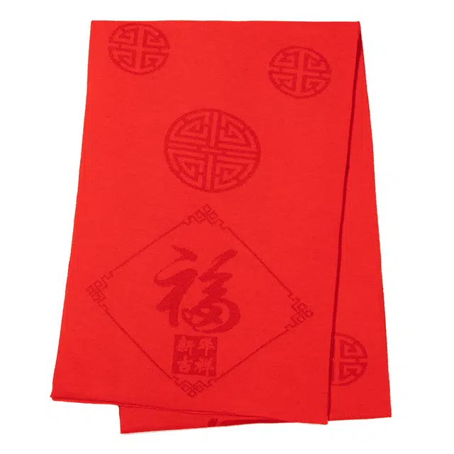 上海故事 亲肤保暖双层针织 羊毛混纺 绒线围巾 男女同款情侣款