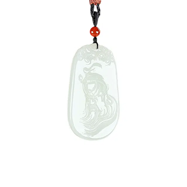 舒杰 经典百搭武财神关公像 和田玉 白玉 男女同款情侣款