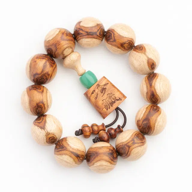 仙源 民族风珍藏转运珠招财小众盘玩新中式饰品佛珠 花梨木 手串 男女同款情侣款