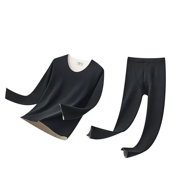 都市丽人 羊绒抑菌亲肤无痕双面磨毛秋衣秋裤保暖套装 女款