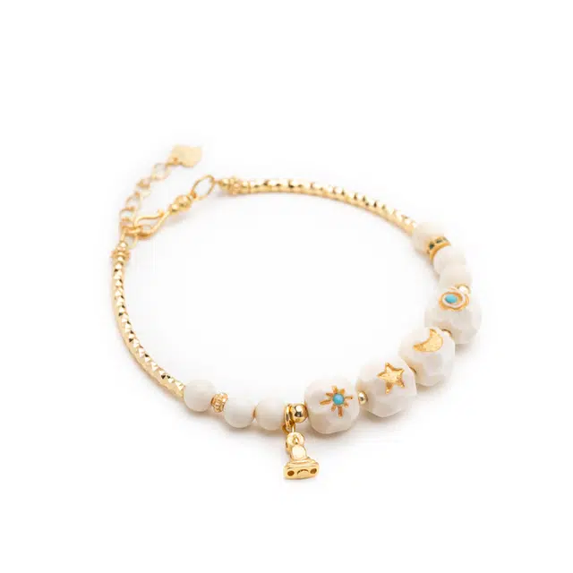 仙源 日月星辰 高级感小众新中式文玩配饰  平安福 猛犸 手串 男女同款情侣款