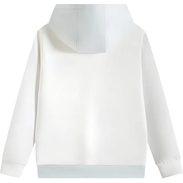 安踏儿童 卡通动漫字母连帽舒适透气休闲卫衣 柳絮白/悠扬绿 青少年