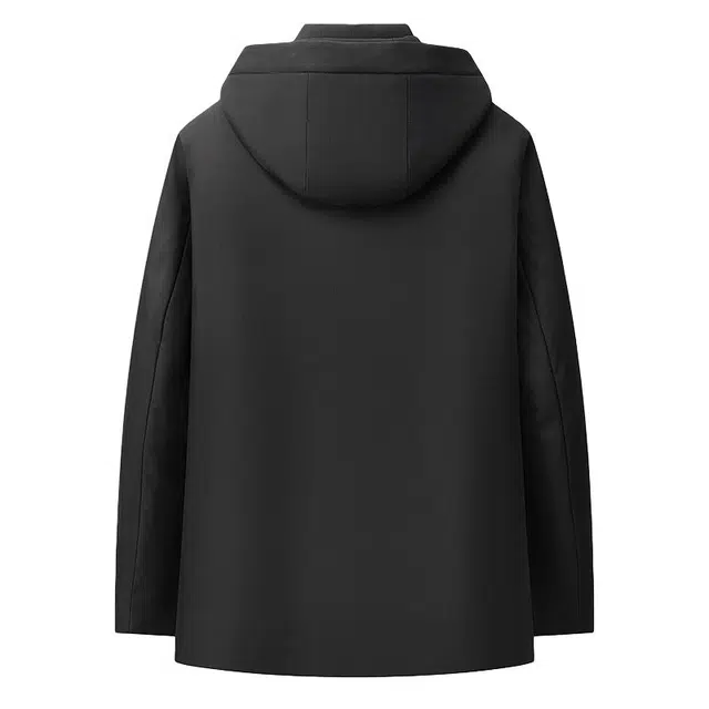 金盾 字母连帽可脱卸加绒加厚防风保暖棉服 男款