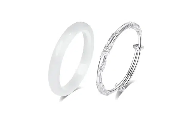 尚银福 一步一响系列 新中式国潮民族风花丝缠绕花开富贵汉服旗袍贵妃白月光#好运 合金 手镯 女款