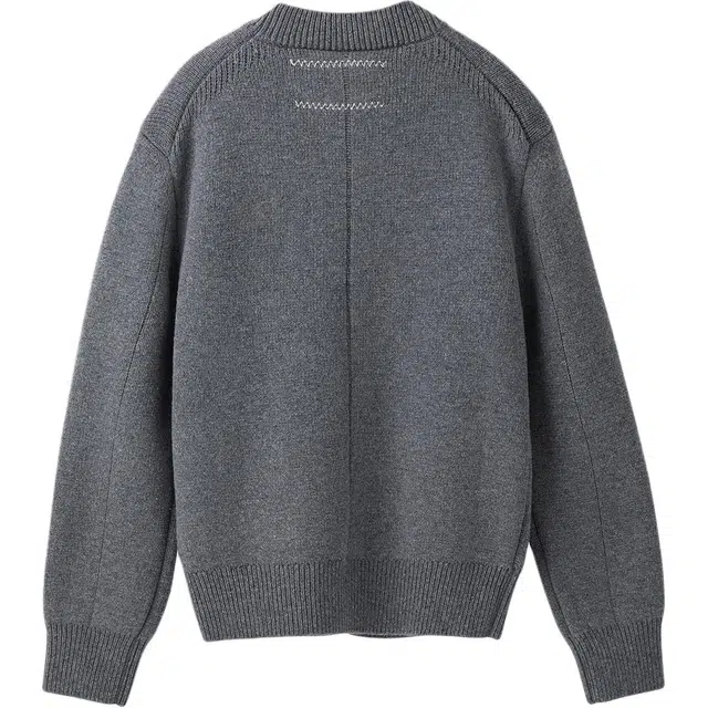 RECTO FW24 RUTH COMPACT KNIT CARDIGAN MELANGE GREY