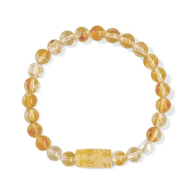 【普陀山官方已祝福】 普陀山文创 招财纳福回纹转运珠新中式小众设计百搭单圈佛珠串 礼盒装 水晶 手串 男女同款情侣款