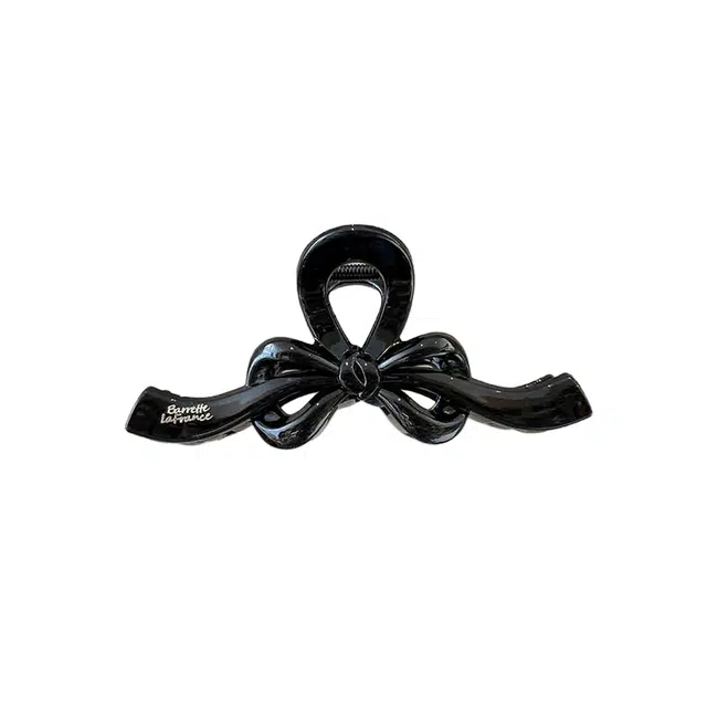 水中玉 大号蝴蝶结抓夹高级感后脑勺盘发鲨鱼夹发卡头饰 亚克力 发夹 女款