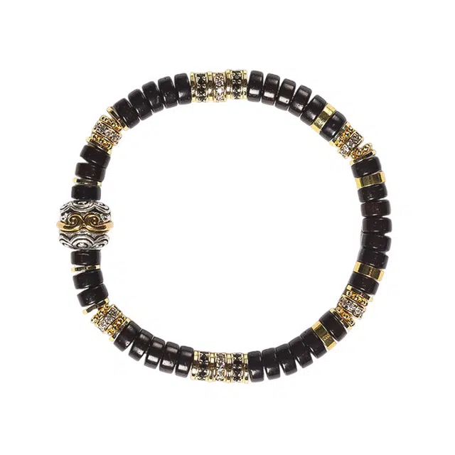 京华录 炫酷悟空黑金暗黑本命年转运佛珠 大圣归来药片单圈 天命设计款纳福财源广进 国潮风#好运 椰蒂 手串 男女同款情侣款