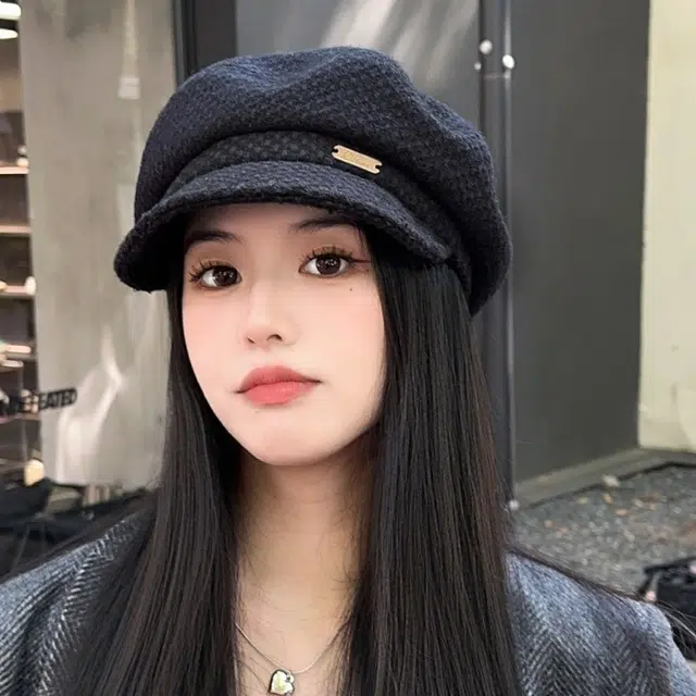 朵澜 春秋报童帽立体画家帽优雅八角帽冬季保暖显脸小 腈纶 贝雷帽 女款