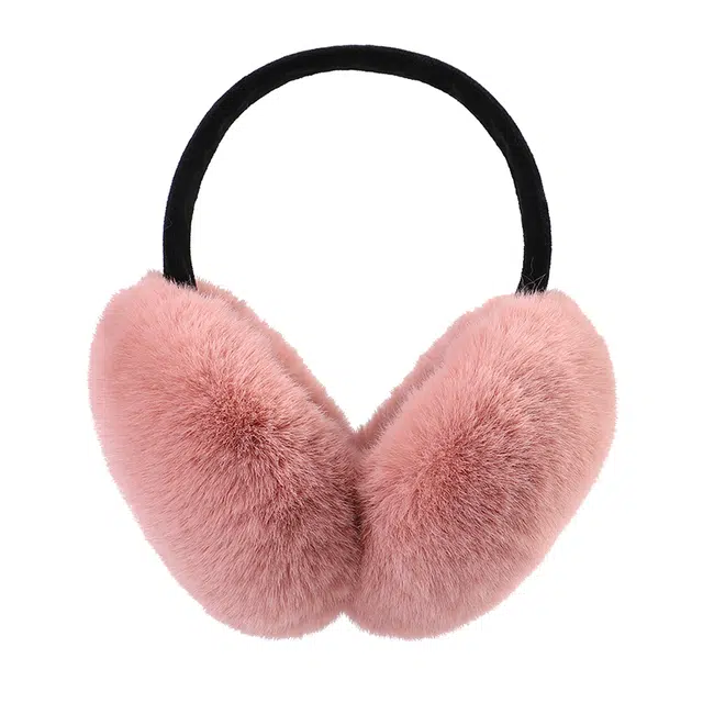 俞兆林 可爱冬季保暖耳包防冻耳套护耳朵神器简约可折叠毛绒绒暖耳 骑车加绒防风防寒 聚酯纤维 耳罩 男女同款情侣款