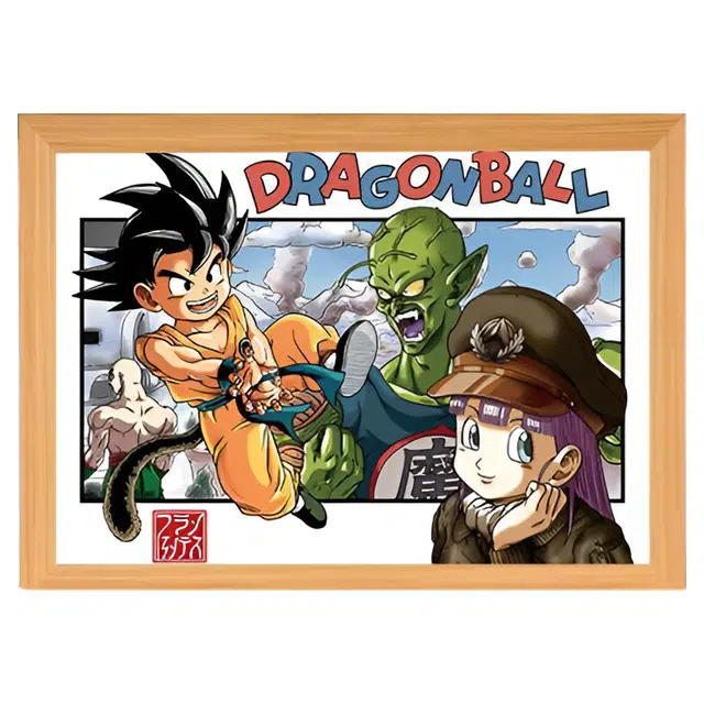 礼莎 七龙珠 卡卡罗特灯光画 创意装饰卧室床头摆件发光小夜灯 动漫周边