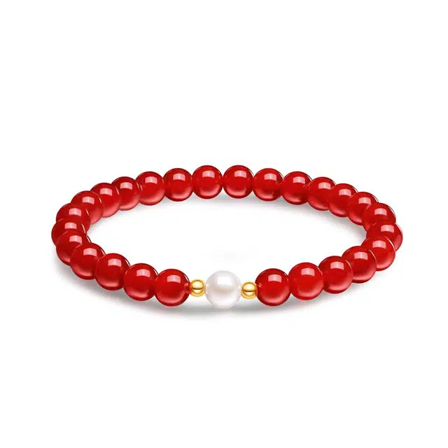 佐卡伊 鸿运小众轻奢款珍珠 玛瑙 手串 女款