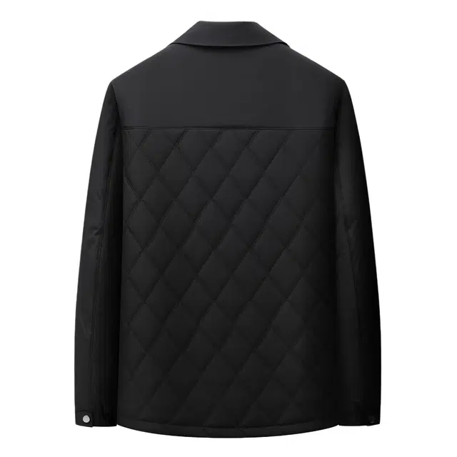 金盾 高端菱形格休闲轻奢舒适简约翻领棉服 男款
