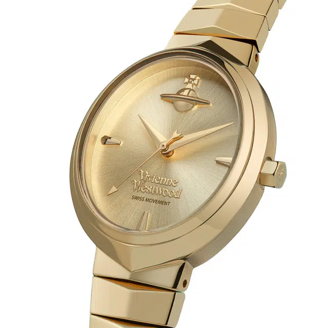 Vivienne Westwood Quartz Watch Gold Dial