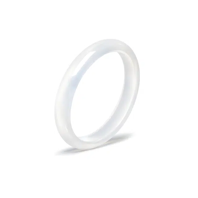 匠锁心玉 白月光 荔枝冻 新中式 国潮国风 清冷感 小众轻奢高级感 水润显白 玉髓 手镯 女款