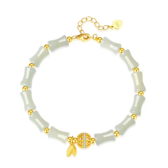 阡陌 竹节拼接链 新中式国风竹节拼接链 气质优雅文艺高级设计 节节高升学业事业顺遂#好运 玉髓 手串 女款