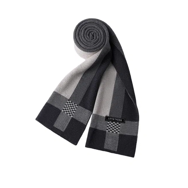 北极绒 新款羊毛冬季加厚保暖高档礼盒装围脖柔软亲肤百搭 绒线围巾 男女同款情侣款