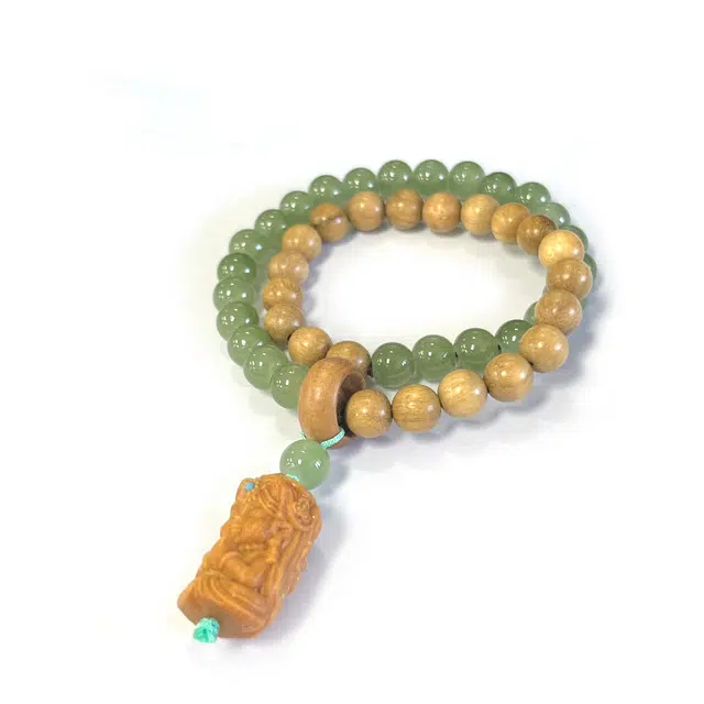 栖霞寺官方已祝福 琉堇 招财转运佛珠转运珠圆珠文玩盘玩叠戴串 水逆退散度母好运 礼盒转 奶香木 手串 男女同款情侣款