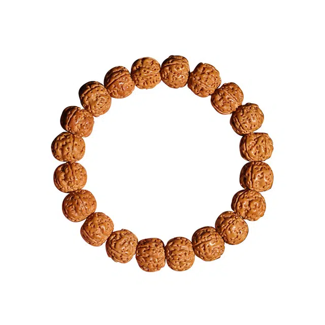 月斐 新中式精致气质复古国潮风 森系不规则立体浮雕纹理小众设计弹力绳 金刚菩提 手串 男女同款情侣款