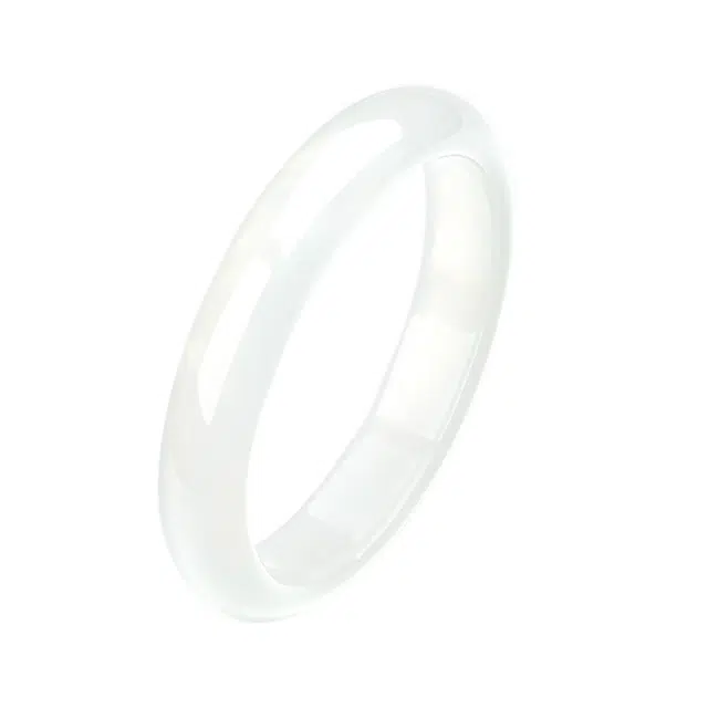 龙弗 新中式如意平安镯简约高级感玉镯素圈考试上岸 玉髓 手镯 女款