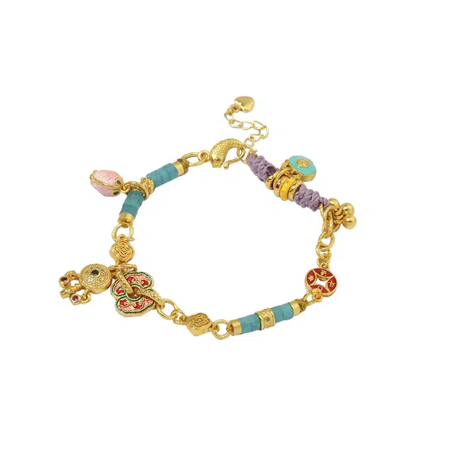 大唐国鼎 天河日进斗 小众设计  时尚典雅 寓意财富滚滚来 学业进步 财富相随 好运 合金 手链 女款