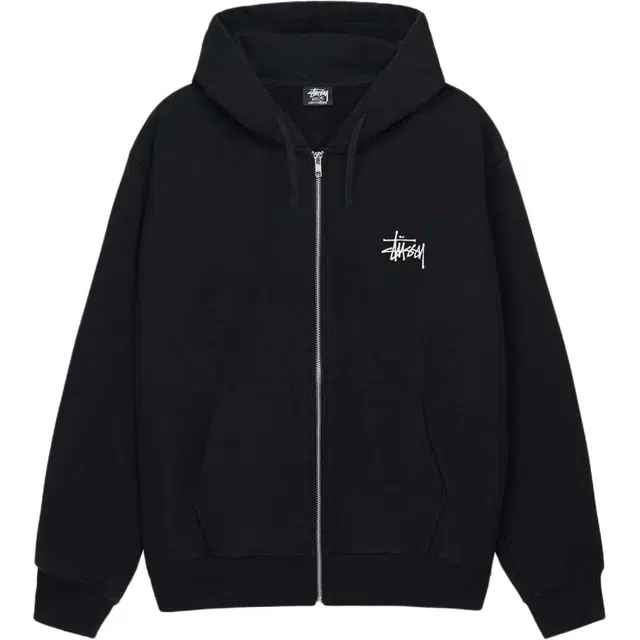 Stussy FW24 BASIC STSSY ZIP HOODIE logo