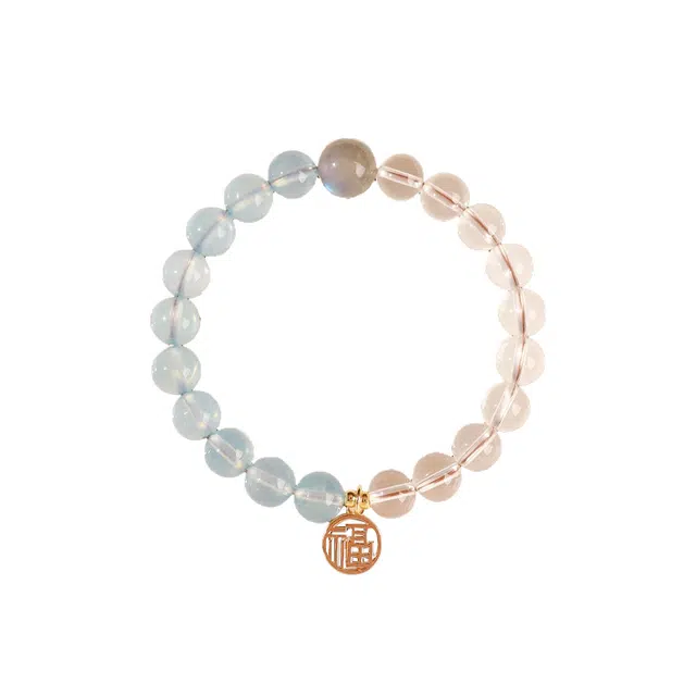 大唐国鼎 金水五行  小众设计 简约时尚 时尚与传统结合 旺事业运与财运 好运 水晶 手串 女款
