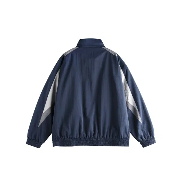 雅鹿 美式潮牌休闲运动宽松立领夹克外套 男女同款