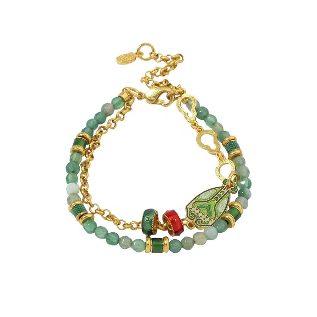 大唐国鼎 时来好运 精致典雅 时尚潮流 独特设计  简约时尚 小众百搭 通勤 好运 琉璃 手链 女款