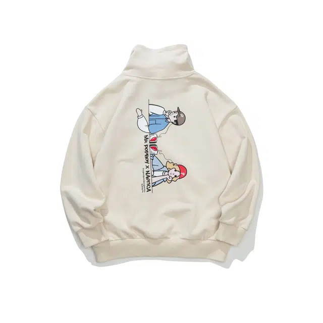 Nautica White Sail Logo Sweatshirt