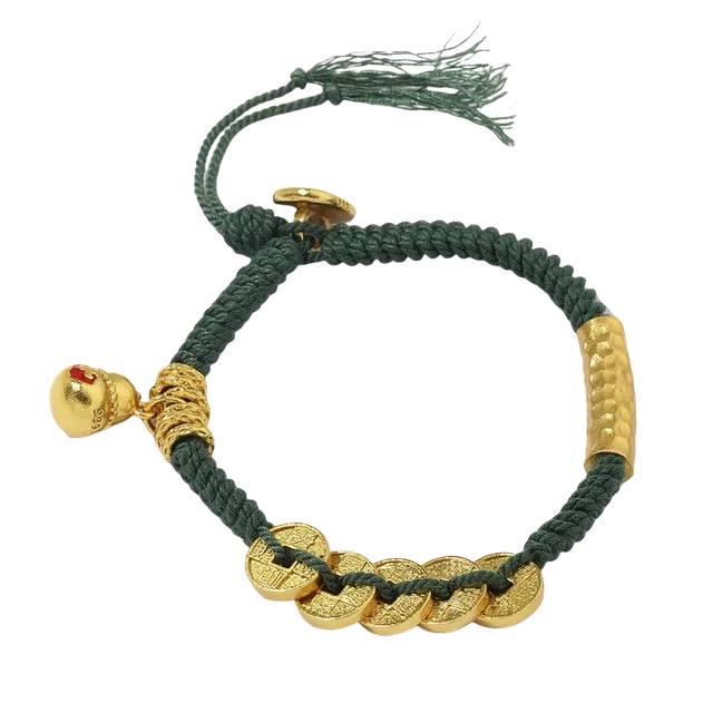 大唐国鼎 八宝铜币独特复古风  寓意学业有成 象征财富 稳重又时尚 合金 手链 女款