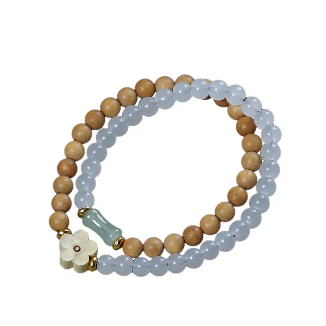 栖霞寺官方已祝福 琉堇 考公考研考试上岸 新中式复古多圈文玩叠戴檀香 佛珠 念珠女朋友 父亲车载挂件#好运 檀木 手串 男女同款情侣款