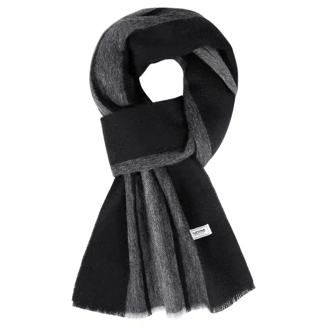 【品牌定制礼赠佳品】 啄木鸟 时尚百搭秋冬季加厚保暖英伦轻奢双面款精装 绒线围巾 男女同款情侣款