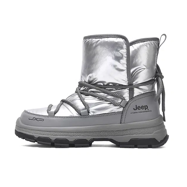Jeep Snow Boots Silver Grey