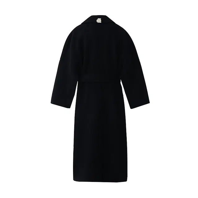 455EMBLE Wool Robe Coat Black