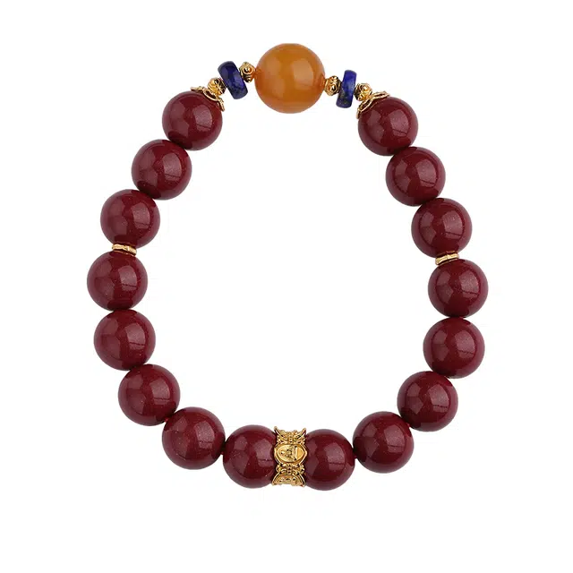 布达拉宫 鸣阳手串转运珠本命年旺桃花#好运 朱砂 新款红色前途似锦 男女同款情侣款