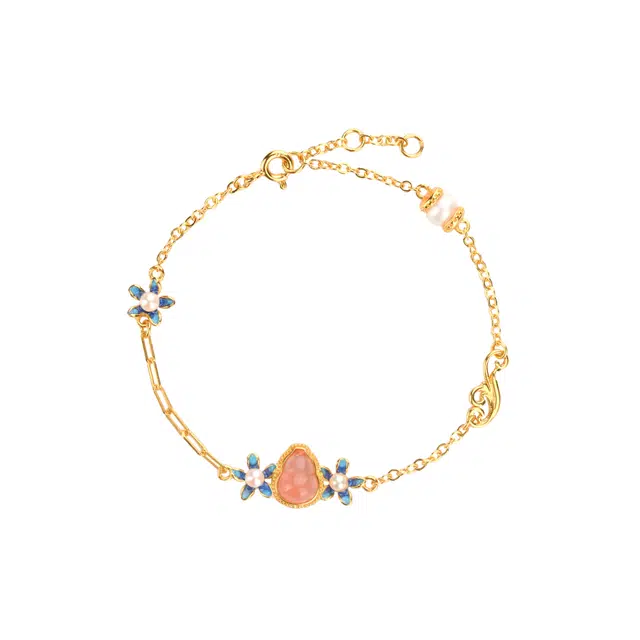 小银匠 冰飘小葫芦手饰 福禄古祥 福气满满 新中式国风复古好运 玛瑙 手链 女款