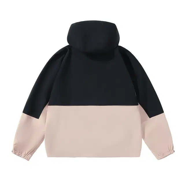 雅鹿  连帽户外美式休闲简约时尚宽松百搭  防水防风耐磨冲锋衣 男款