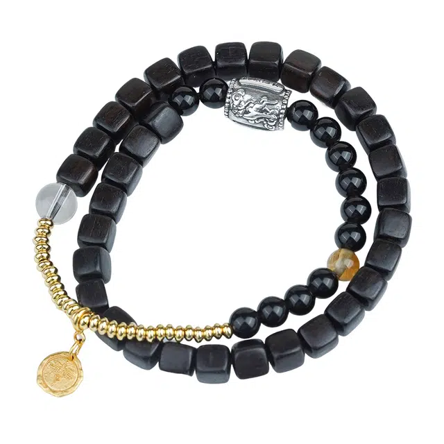 布达拉宫 原创设计事业运爆棚升职加薪时来好运多圈叠戴 紫光檀 手串 男女同款情侣款