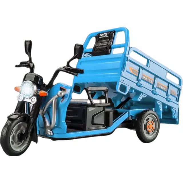 卡威 超大号电动三轮  农用电车 合金 成品模型