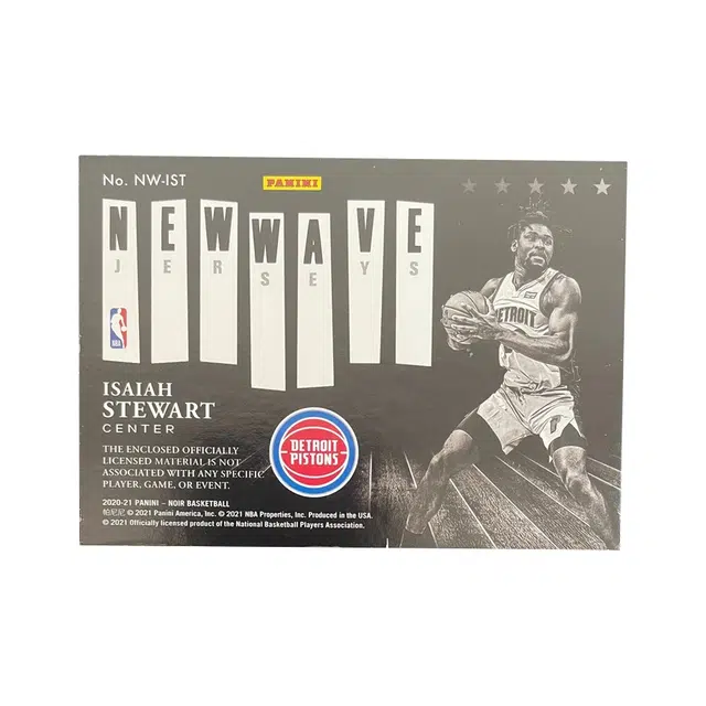 PANINI 2020-21 Noir RC rc 1625 patch