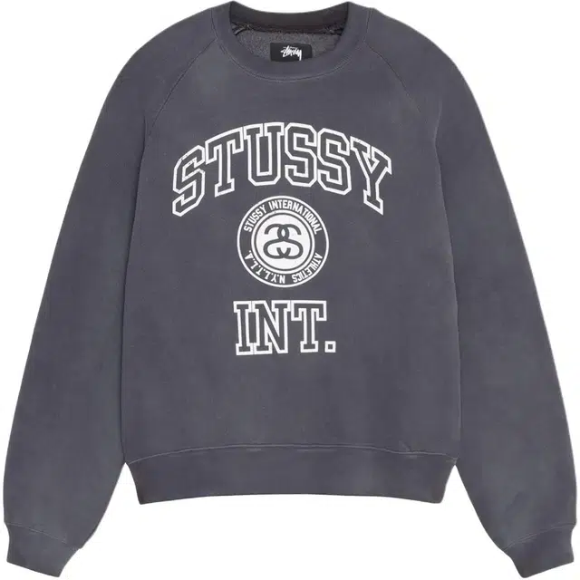 Stussy FW24 OVERLOCK VARSITY RAGLAN CREW logo