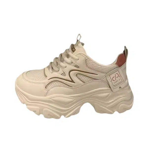 小鹿米利 厚底百搭运动休闲 防滑耐磨增高透气 低帮 老爹鞋 女款