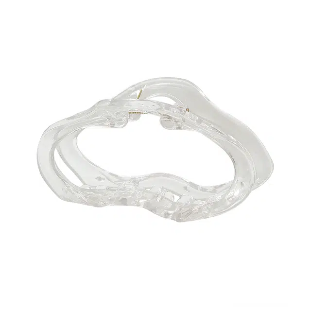 如花梦 高级感云朵大号抓夹 气质百搭简约 亚克力 发夹 女款 茶咖色 透灰色