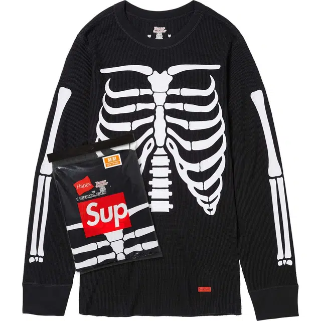 Supreme x Hanes FW24 WEEK9 Bones Thermal Crew
