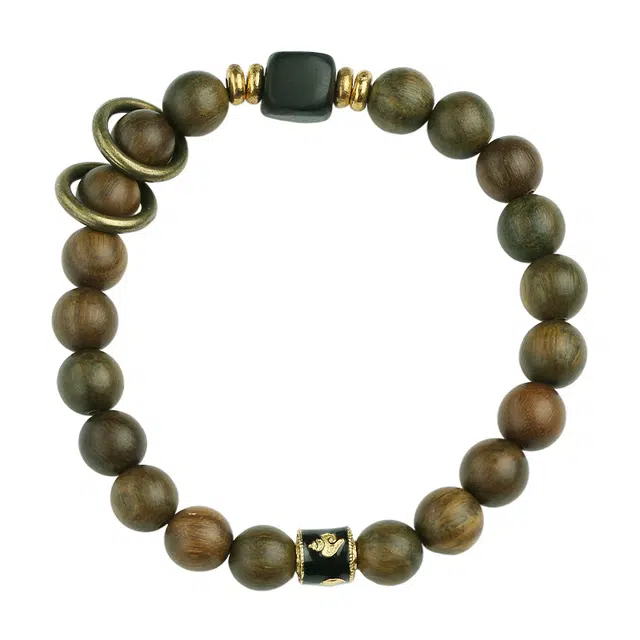 布达拉宫 诸事顺利好事花生一帆风顺 绿檀 手串 男女同款情侣款